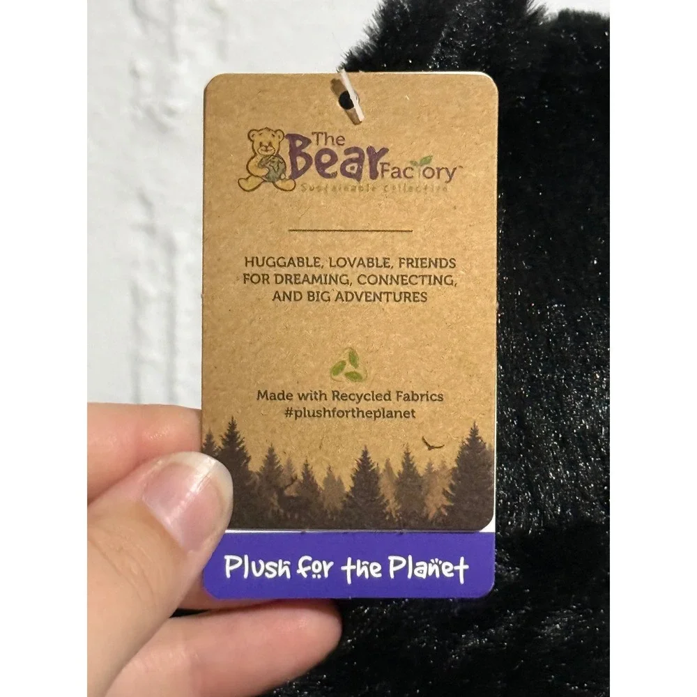 The Bear Factory Ember Black Bear Plush 8